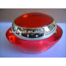 Red Acrylic Cosmetics Cream Jar